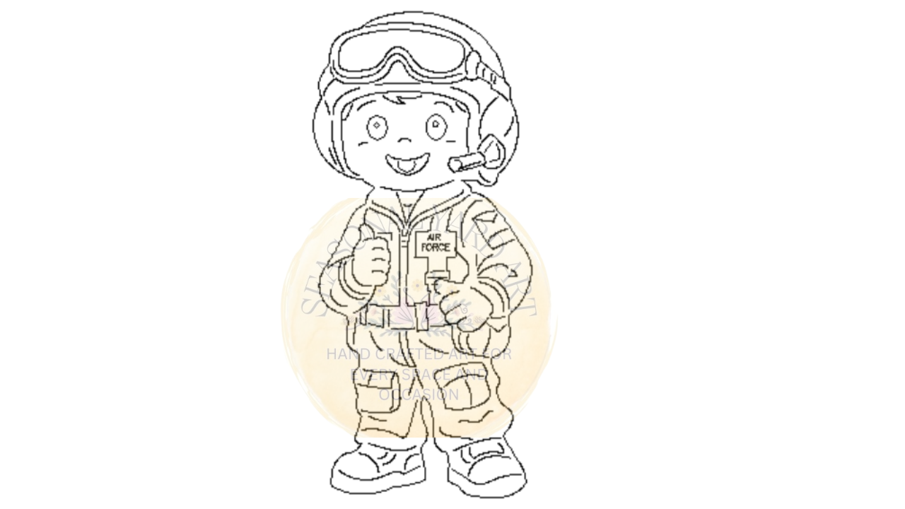 Air Force Boy- Digital File Only
