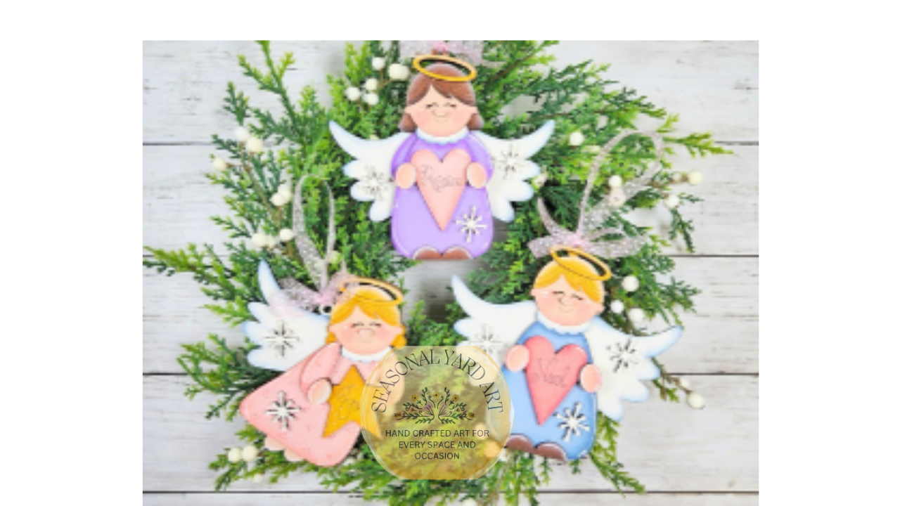 2122 -Ornaments - Angels 3 Piece Bundle  (DIY - You paint them yourself)