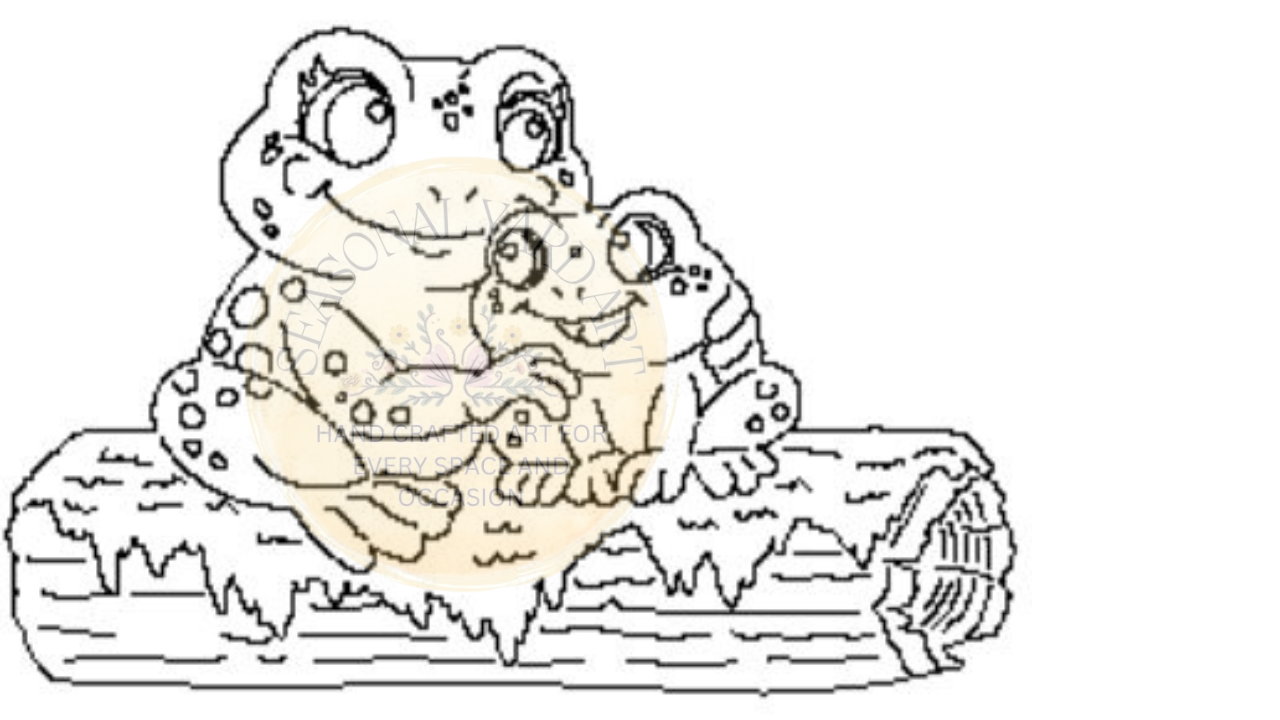 Frogs on a Log - Digital Template