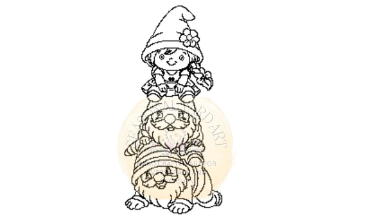 Stacked Gnomes-Digital File Only