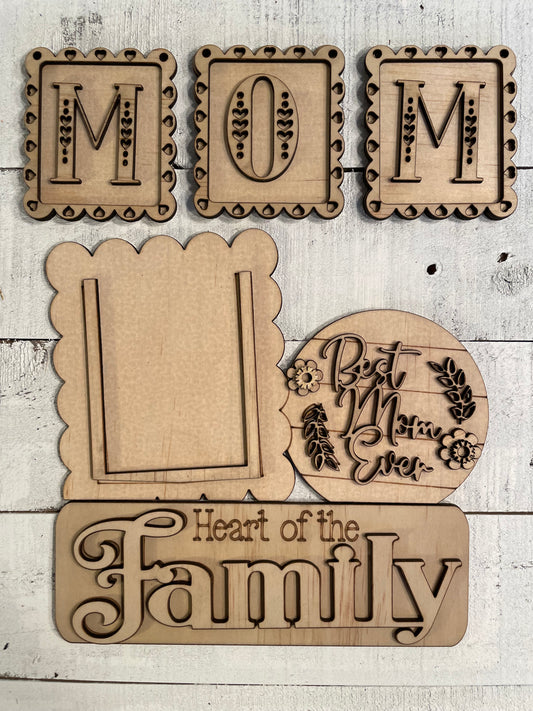 Mother's Day Picture Frame Interchangeable - DIY