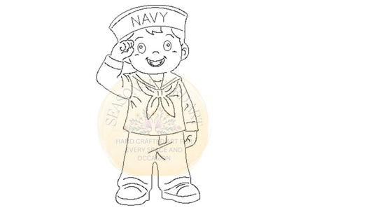 Navy Boy - Digital File Only