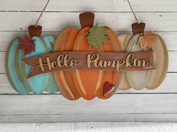 Muli-Pumpkin Doorhanger DIY Kit