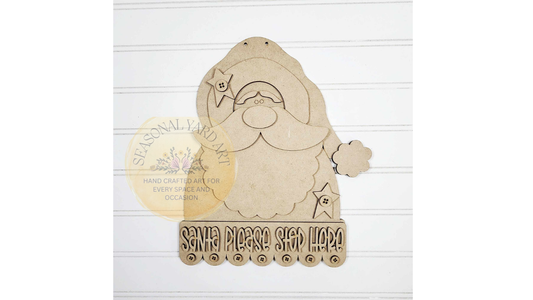 PRIM Santa Door Hanger  (DIY You Paint Yourself)