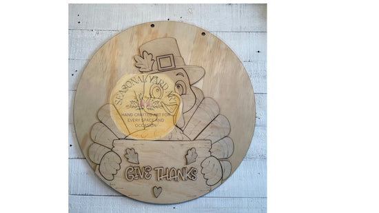 Number Blank Turkey Door Hanger DIY Wood Blank | Seasonal Yard Art – Seasonal Yard ...