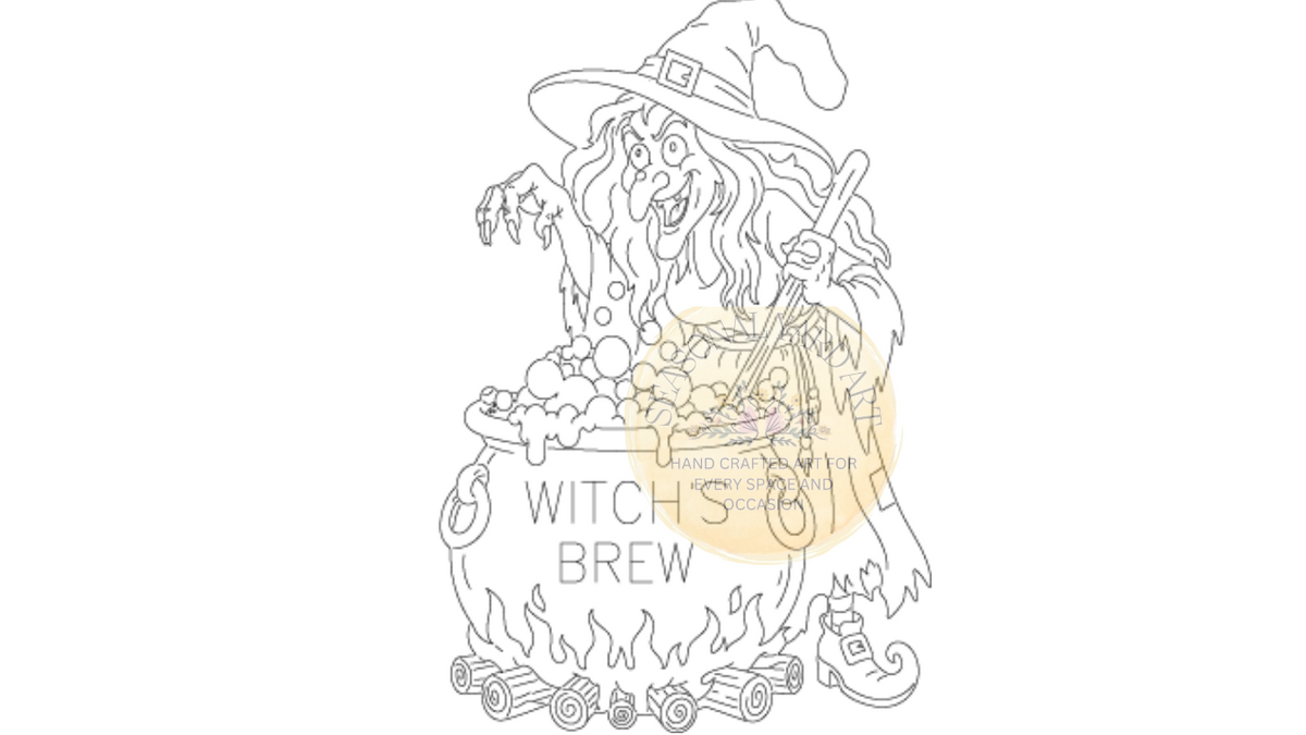 Witch's Brew – Halloween Yard Art Digital File | SVG DXF PDF JPG