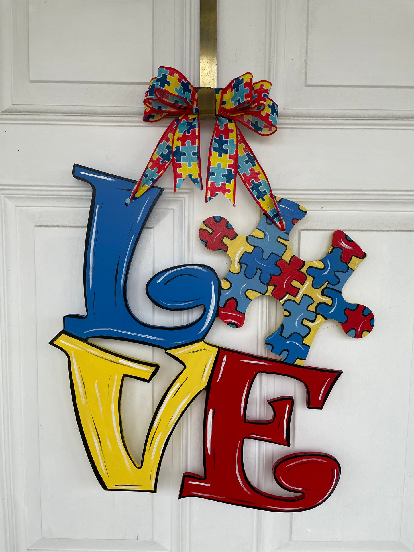 Autism Wood Door Hanger